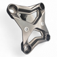 Can-Am Maverick X3 gun metal 6-bolt XL radius rod plate shown solo displaying full machined construction and tow hook