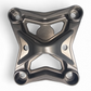 Gun metal radius rod plate shown installed on Can-Am Maverick X3 rear suspension