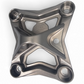 6-Bolt XL Radius Rod Plate in gun metal anodized finish for 2017-2026 Can-Am Maverick X3 showing 6061 billet aluminum