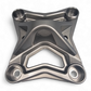 Gun metal anodized XL radius rod plate installed on Can-Am Maverick X3 protecting rear suspension heim joints