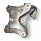 Stainless steel sleeve insert detail on Can-Am Maverick X3 gun metal 6-bolt radius rod plate