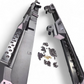 Can-Am Defender 4-seat Volt Rock Steps shown solo displaying hammer black and satin black two-tone finish