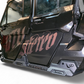 Steel slider and satin black aluminum accent plate detail on Can-Am Defender Volt Rock Steps