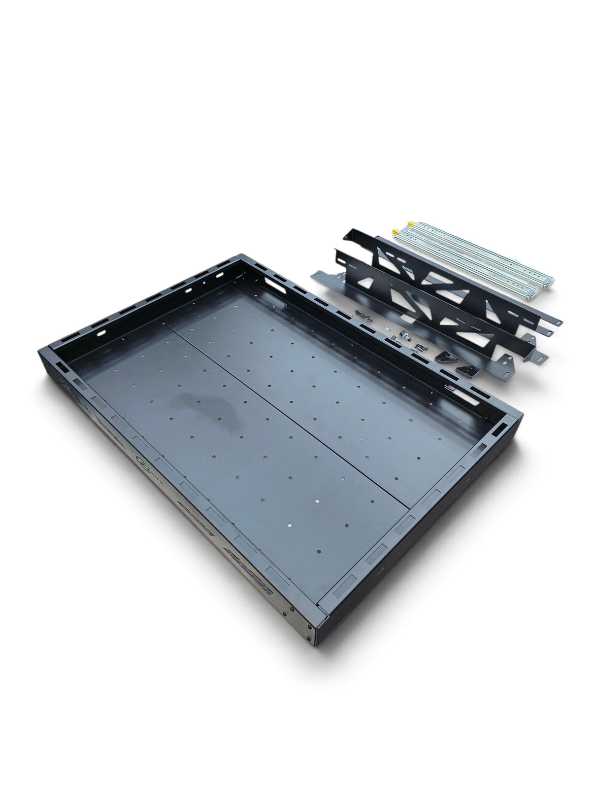 HDX Sliding Bed Drawer on Can-Am Defender in trail setting