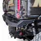 Tilt bed raised on Can-Am Defender with Volt Rear Bumper showing unobstructed function