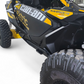 Driver side Volt Rocker Steps installed on 2-seat Can-Am Maverick R showing frame side protection