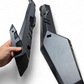 Can-Am Maverick R Volt Rocker Steps shown solo displaying hammer black and satin black two-tone finish
