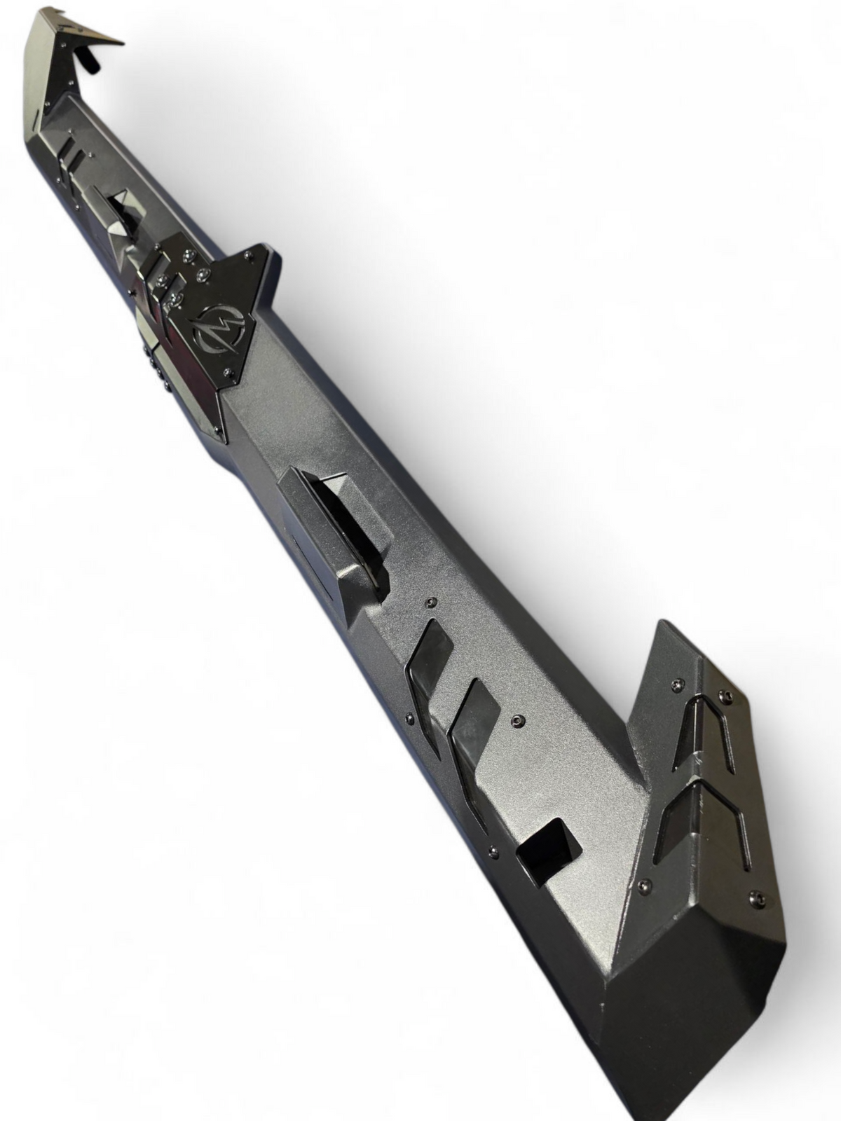 Bolt-on mounting point detail on Can-Am Maverick R Volt Rocker Steps showing factory frame attachment