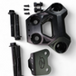 Rear suspension reinforcement detail on Can-Am Maverick R black billet radius rod plate