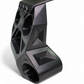 6061 machined billet aluminum detail on black anodized Can-Am Maverick R radius rod plate
