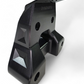 Black anodized finish detail on Can-Am Maverick R billet radius rod plate