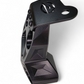 Installed black billet radius rod plate on Can-Am Maverick R showing clean fitment