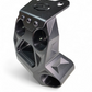 Installed black billet radius rod plate on Can-Am Maverick R showing clean fitment