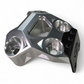 Installed clear billet radius rod plate on Can-Am Maverick R showing clean fitment