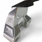 Built-in tow hook detail on Can-Am Maverick R clear billet radius rod plate for recovery