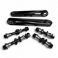 Front Sway Bar Links in anodized black for 2024+ Can-Am Maverick R showing CNC-milled 6061 billet aluminum construction