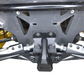 Close-up of mild steel finish on Can-Am Maverick R radius rod plate