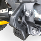 Rear suspension reinforcement detail on Can-Am Maverick R steel radius rod plate
