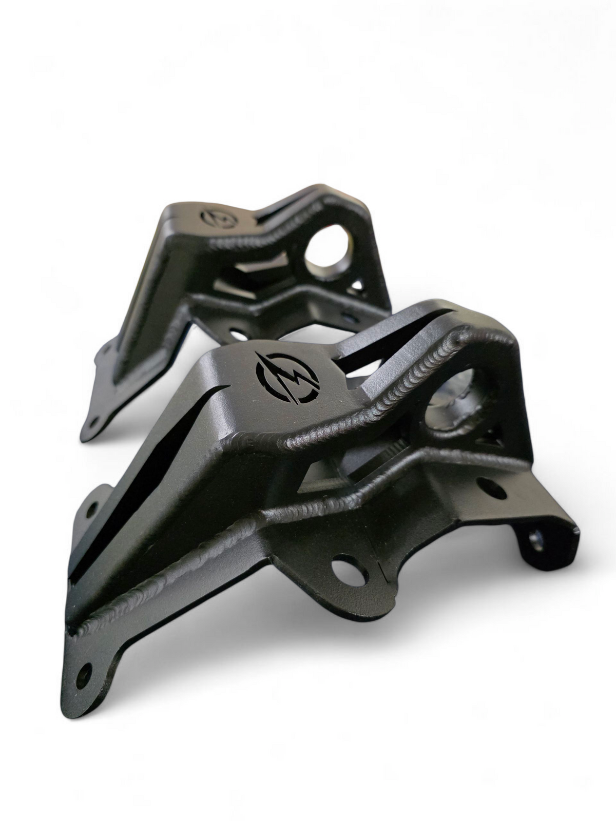 Mild steel construction detail on Can-Am Maverick R 4-seat radius rod plate
