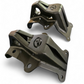 Four extra grab points on Can-Am Maverick R sheet metal radius rod plate for securing gear