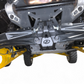 Tow hook and grab point layout on Can-Am Maverick R sheet metal radius rod plate