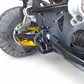 Side view of Can-Am Maverick R sheet metal radius rod plate installed