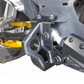Can-Am Maverick R steel radius rod plate shown protecting radius rod assembly