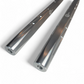 Angled view of clear billet aluminum tie rods for the Can-Am Maverick R