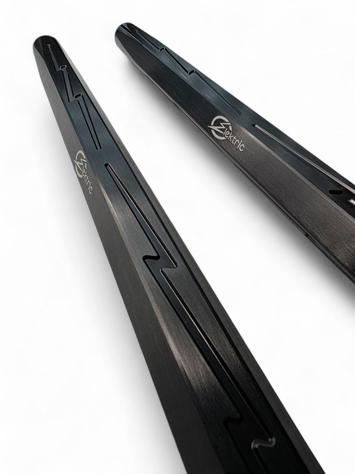 Close-up of black anodized texture on Can-Am X3 tie rod