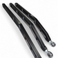 High Clearance Billet Radius Rods in anodized black for 72-inch RS Can-Am Maverick X3 showing 6061 aluminum construction