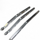 Detail of Can-Am Maverick X3 radius rods and pull plate in clear anodized finish