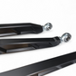 Uniball joint detail on Can-Am Maverick X3 anodized black billet radius rod showing articulation end