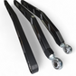 Anodized black finish detail on 6061 billet machined aluminum Can-Am Maverick X3 radius rods