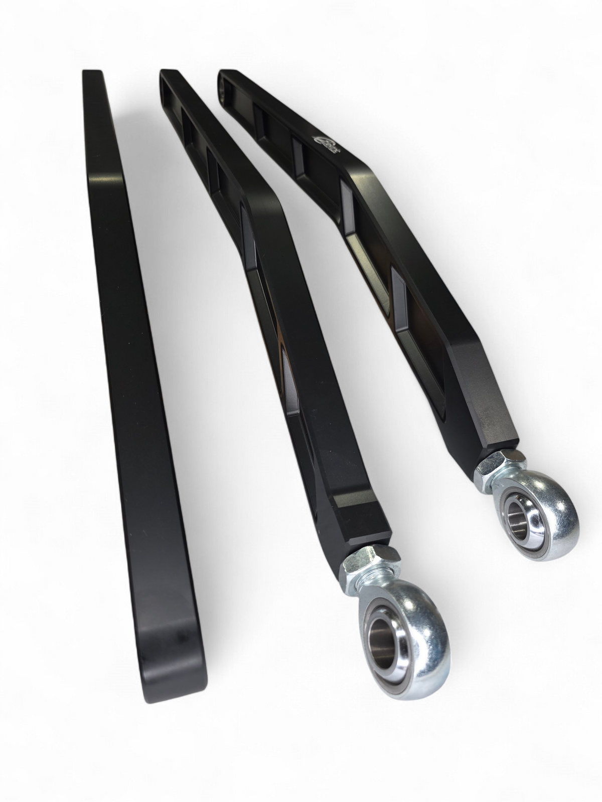 72-inch RS Can-Am Maverick X3 radius rods laid out showing complete set and hardware