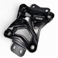 Stainless steel sleeve insert detail on Can-Am Maverick X3 10-bolt radius rod plate