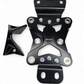 10-bolt mounting pattern detail on Can-Am Maverick X3 black radius rod plate