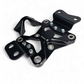 Black anodized 6061 billet aluminum finish on Can-Am Maverick X3 10-bolt radius rod plate