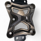 Gun metal anodized 10-bolt radius rod plate installed on Can-Am Maverick X3 protecting rear suspension heim joints
