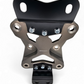 Gun metal anodized 6061 billet aluminum finish on Can-Am Maverick X3 10-bolt radius rod plate