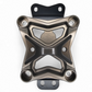Can-Am Maverick X3 gun metal 10-bolt radius rod plate shown solo displaying full machined construction and tow hook