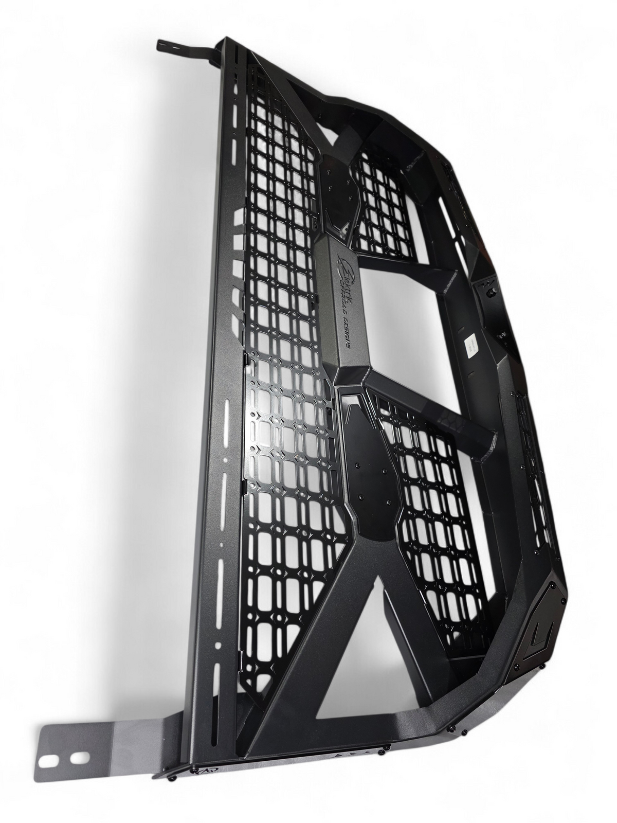 Full machine rear view of Can-Am Defender HD10 with Headache Rack installed