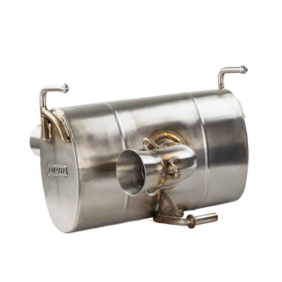 RPM Kawasaki H2 3/4 Exhaust – 2.5" Mid Pipe + Chambered Muffler | Straight or E-Valve Option