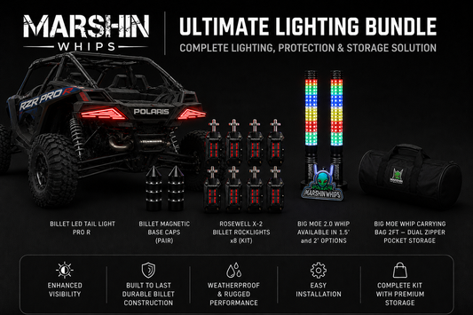 Polaris RZR Pro R Big Moe Lighting Combo Kit | Whips & Rock Lights