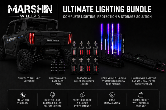 Polaris Xpedition RGBW LED Combo Kit | Whips & Rock Lights