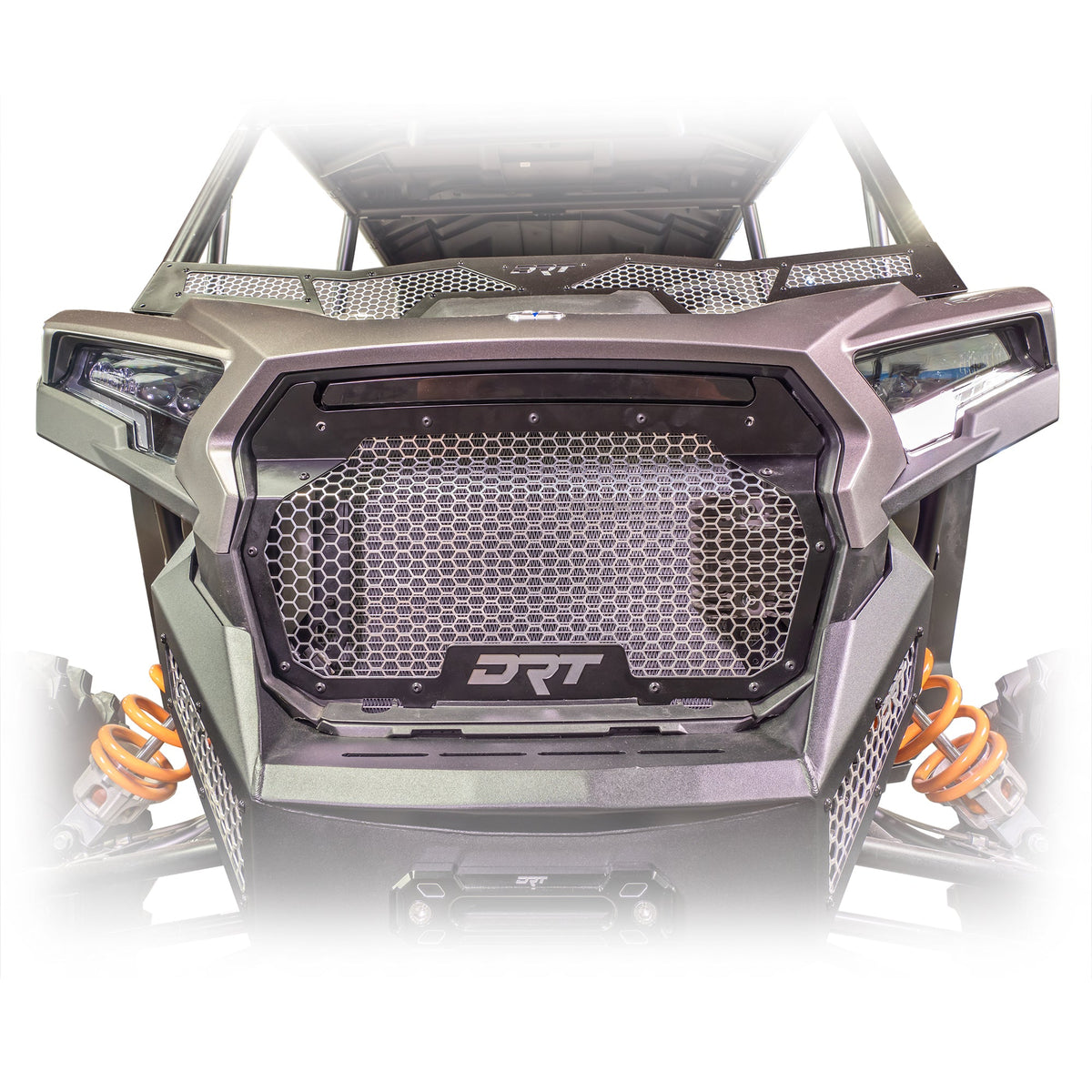 Rzr xp 1000 front grill installed in semi gloss black
