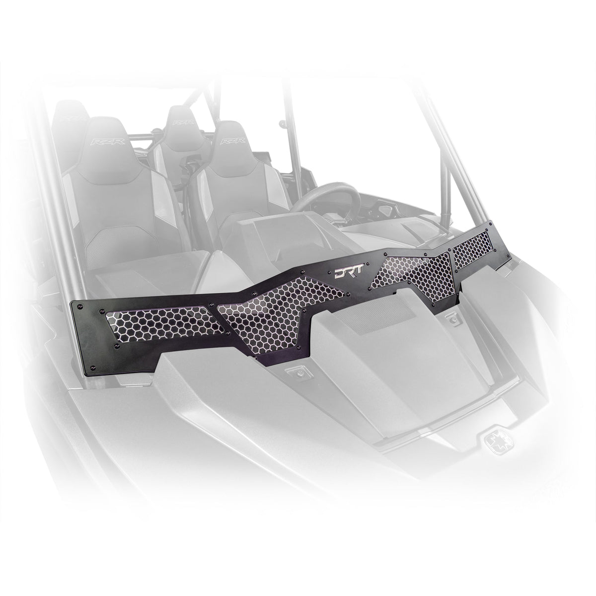 RZR XP 1000 wind diffuser installed on front hood