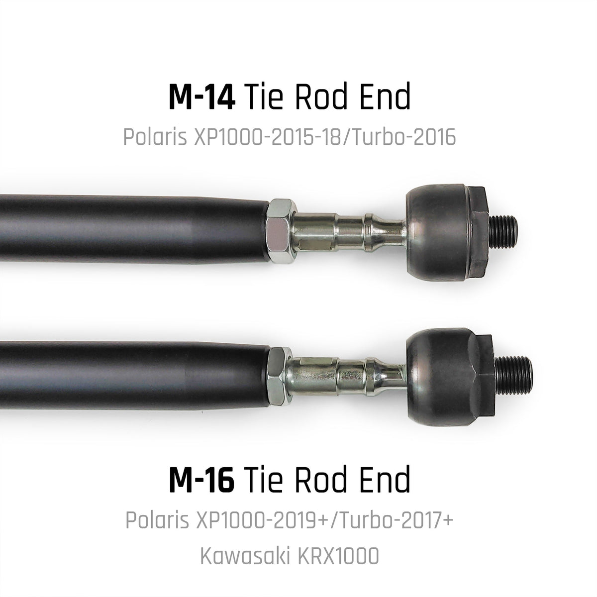 M-14 Tie rod end and M-16 Tie rod end comparison