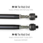 HD Billet Aluminum Tie Rod Kit for Polaris RZR XP1000/4/Turbo/4, (M16 Rack)