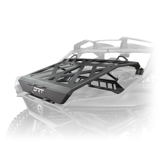DRT can am maverick tire carrier, boxed design with multiple tie-down points