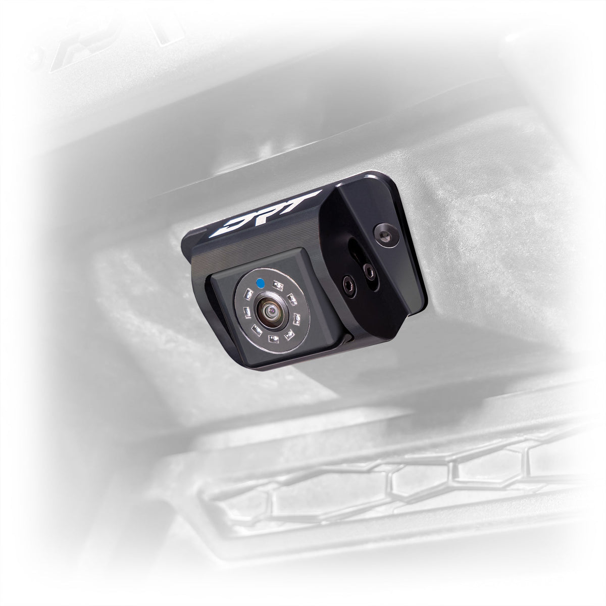 Polaris rzr rear camera extension billet aluminum housing